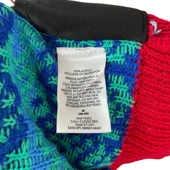 Jolly Sweaters Flamingo Palm Tree Tropical Ugly Christmas Sweater Medium - Picture 10 of 14